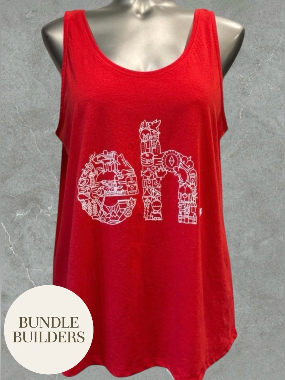 $10 Add-on | Red 'eh' Canada Graphic Tank Top